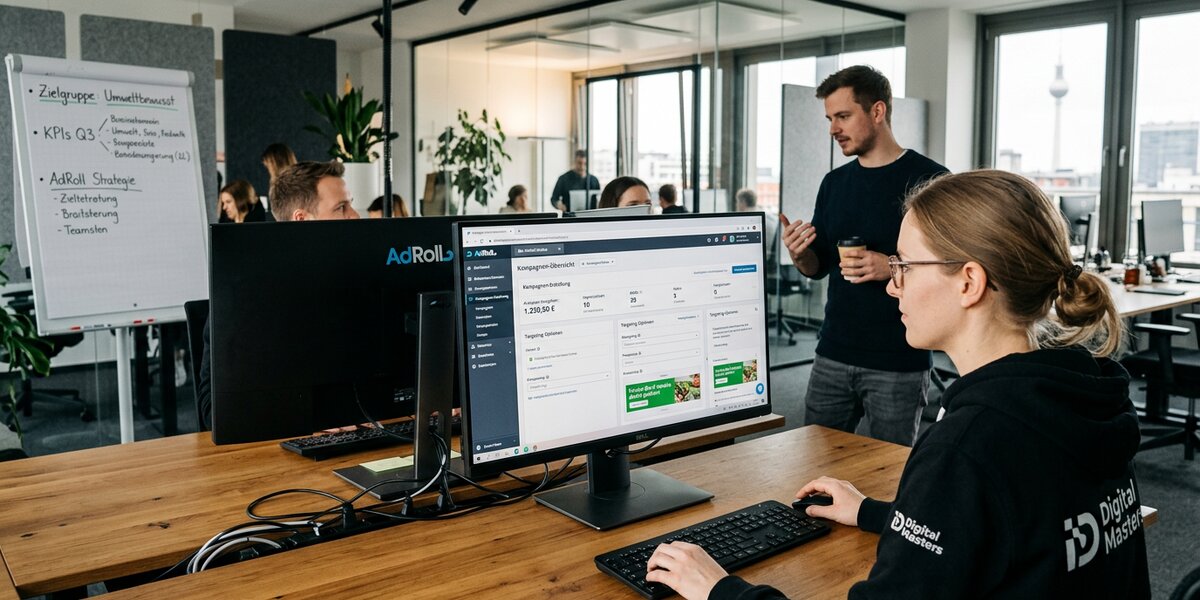 AdRoll Retargeting Dashboard in Marketing-Agentur für programmatische Display-Werbung
